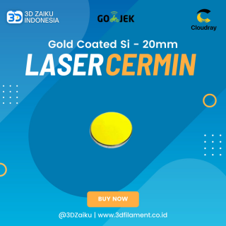 Original CloudRay CO2 Laser Cermin Gold Coated Si Mirror 20 25 30 mm